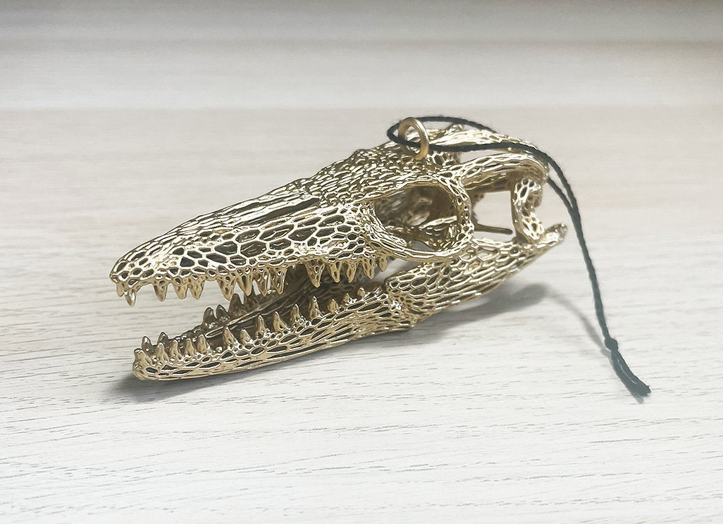 Hot Mesh Mosasaurus Skull | Ornament 3 Pack